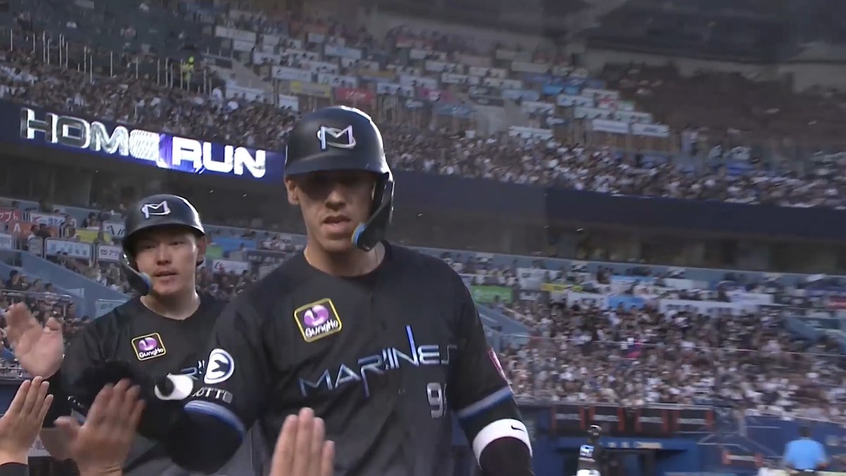 豪快な一発💪 千葉ロッテ ソト 選手の第15号2ランホームラン🌈 👇スマホ・テレビで試合観戦！