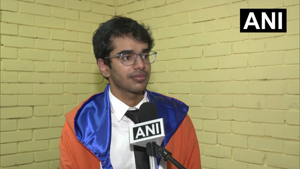 #WATCH | Delhi: IIT Delhi's 57th Convocation Ceremony | Aditya Prakash, President's Gold Medallist says, "I am feeling great. It was really amazing that the Prime Minister himself gave me this honour and I feel really honored to have received this medal... The Prime Minister's address was really inspiring and it made me more inspired to work harder and I'm really curious what the future holds for me..."