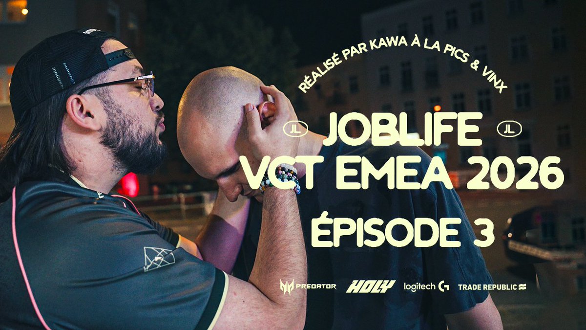 𝐍𝐨𝐭𝐫𝐞 𝐩𝐫𝐞𝐦𝐢𝐞̀𝐫𝐞 𝐯𝐢𝐜𝐭𝐨𝐢𝐫𝐞 𝐞𝐧 𝐕𝐂𝐓. Revivez ce moment historique du club, du point de vue de l'équipe. JL EN VCT ÉPISODE 3 : C'EST DISPONIBLE 👇 #JOBLIFE