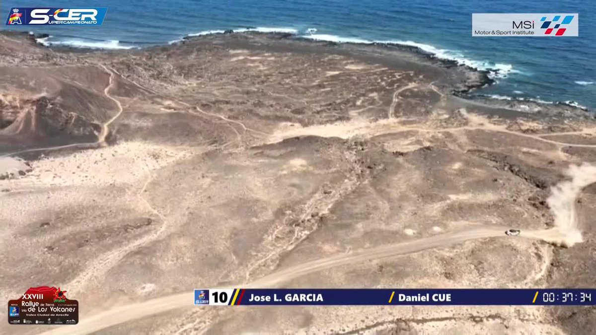Lanzarote, qué hermosa eres 😍 🎥 Supercampeonato de España de Rallyes #SuperCER 🇪🇸