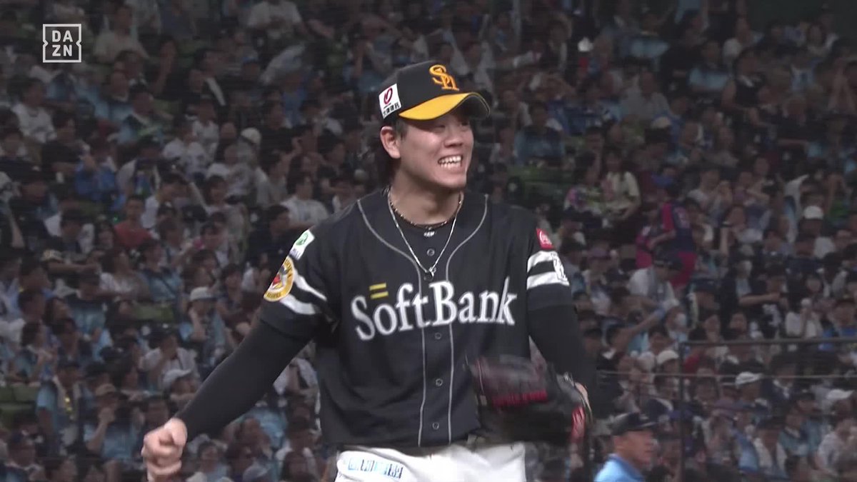 🗣️「ヨッシャー」 最高の6-4-3 上茶谷大河 気合の咆哮 ⚾️西武×ソフトバンク #sbhawks #だったらDAZN