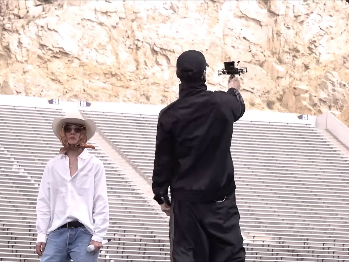 < ‘run bts’ during rehearsals > 🐰: *grabs the drone* 🐰: *films 🐥 and 🐿️*