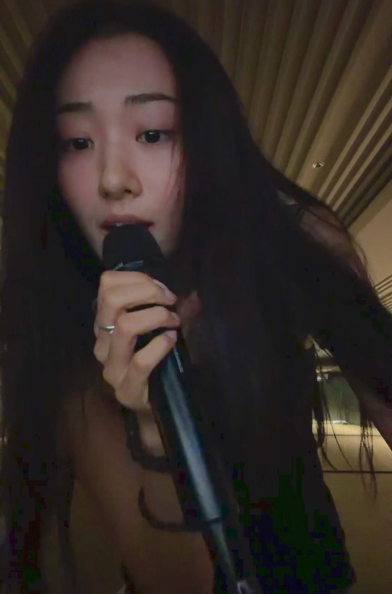 Gawon singing As Long As You Love Me by Backstreet Boys