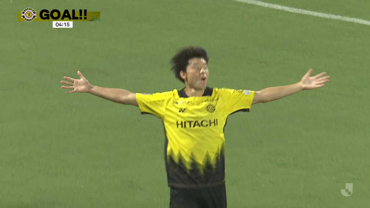 鮮やかなワンツー⚡️ 久保藤次郎のクロスを垣田裕暉がきっちりと合わせる！ 🎦 ゴール動画 🏆 明治安田Ｊ１リーグ 🆚 柏vs水戸 🔢 1-0 ⌚️ 5分 ⚽️ 垣田 裕暉（柏） #Ｊリーグ