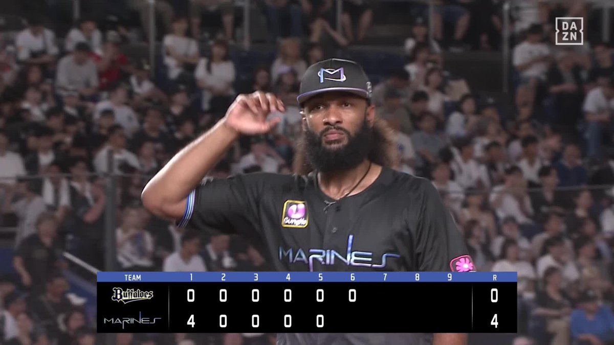 チェンジアップが冴えた ジャクソン 7回無失点で8勝目 ※映像は6回の奪三振 ⚾️ロッテ×オリックス #chibalotte #だったらDAZN