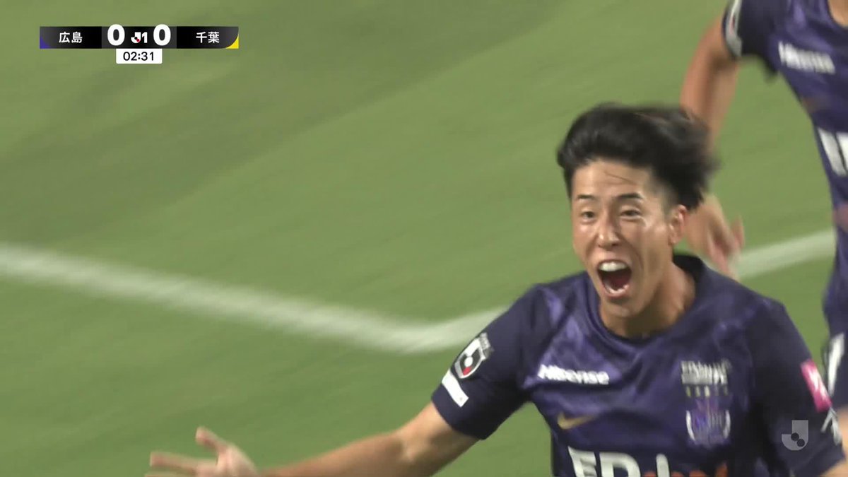 🎦 ゴール動画 🏆 明治安田Ｊ１リーグ 🆚 広島vs千葉 🔢 1-0 ⌚️ 3分 ⚽️ 中野 就斗（広島） #Ｊリーグ