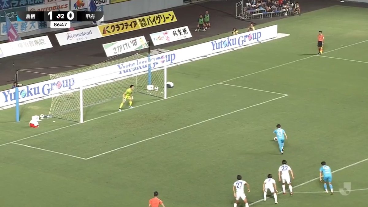 🎦 ゴール動画 🏆 明治安田Ｊ２リーグ 🆚 鳥栖vs甲府 🔢 2-0 ⌚️ 87分 ⚽️ 田中 雄大（鳥栖） #Ｊリーグ
