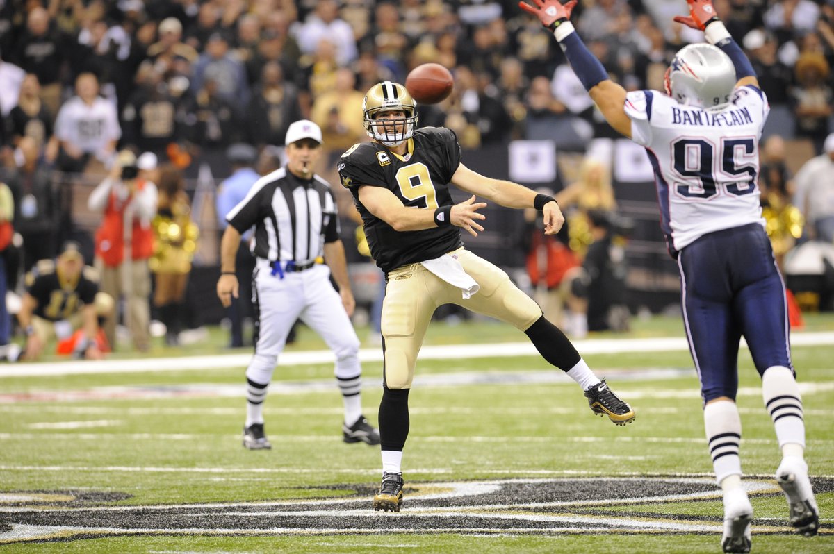 If the Saints were playing at home on primetime in the Drew Brees era, you knew you were in for something special. 2009 season vs. Pats: 18 of 23 passing for 371 yards, 5 TDs, no INTs Can’t wait to see his Hall of Fame speech.