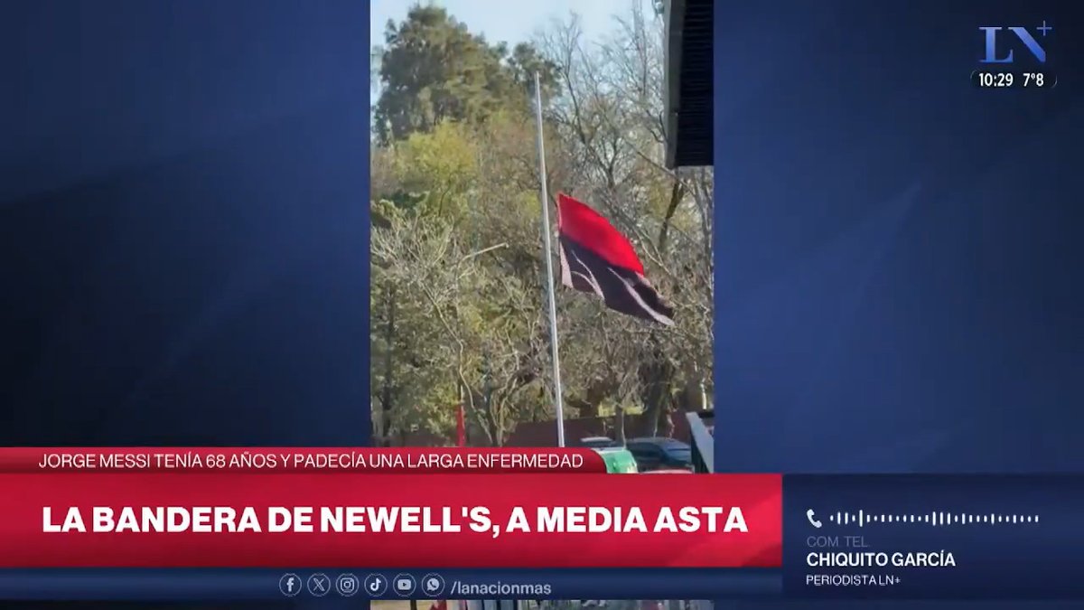 A beautiful gesture from Messi’s boyhood club. Newell’s Old Boys have lowered their flag to half-mast in honor of Jorge Messi and in solidarity with the Messi family. Will Messi’s other former clubs do the same? 👀🕊️