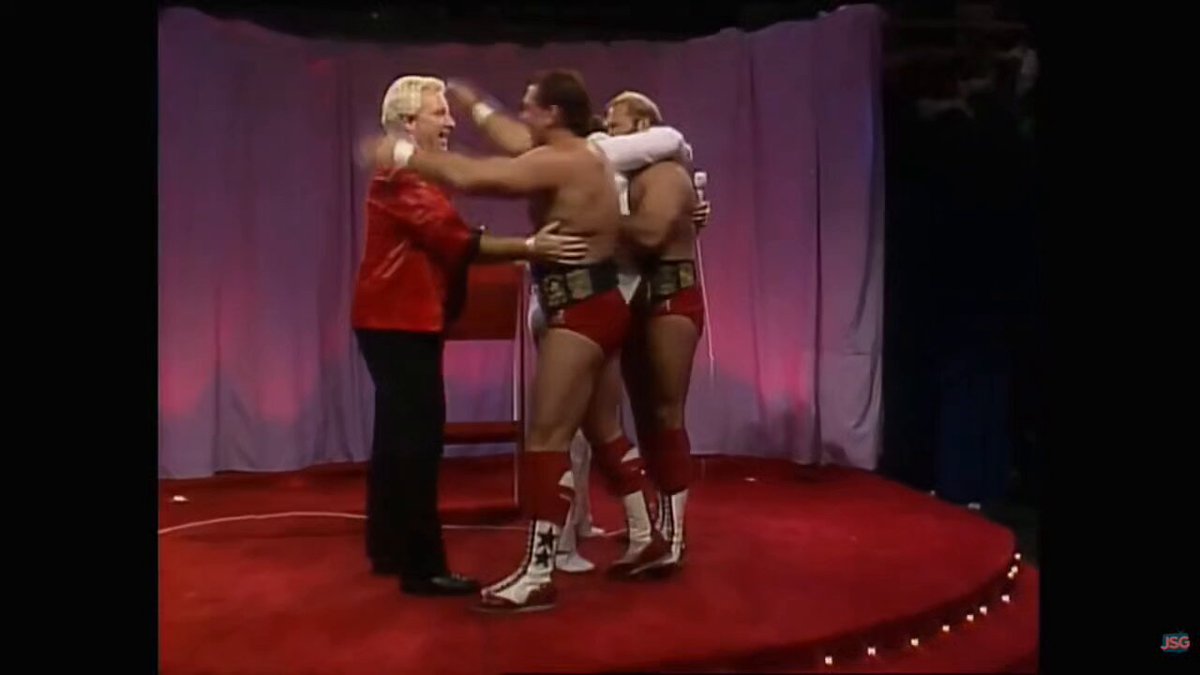 We came, we saw, we conquered! Celebrating our #WWE World Tag Team Championship victory on The Brother Love Show in August 1989