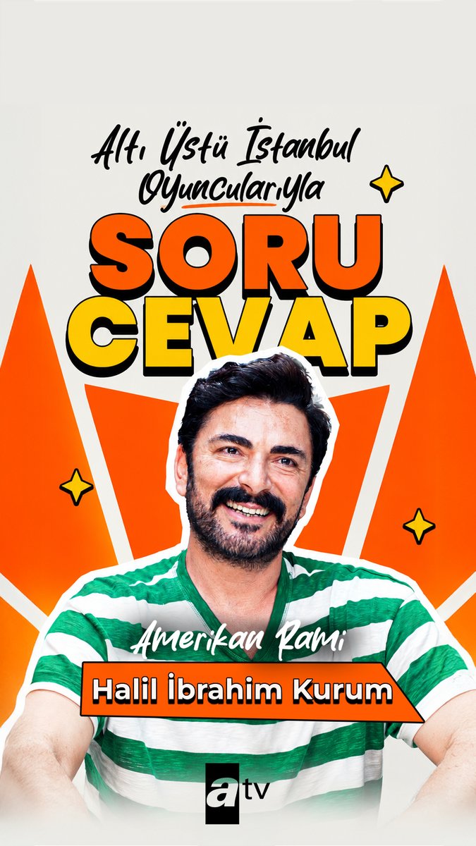 Halil İbrahim Kurum ile Hızlı Sorular ⚡ Altı Üstü İstanbul yeni bölümleriyle Pazartesi 20.00'de atv'de! İzlemek için: #AltıÜstüİstanbul atv
