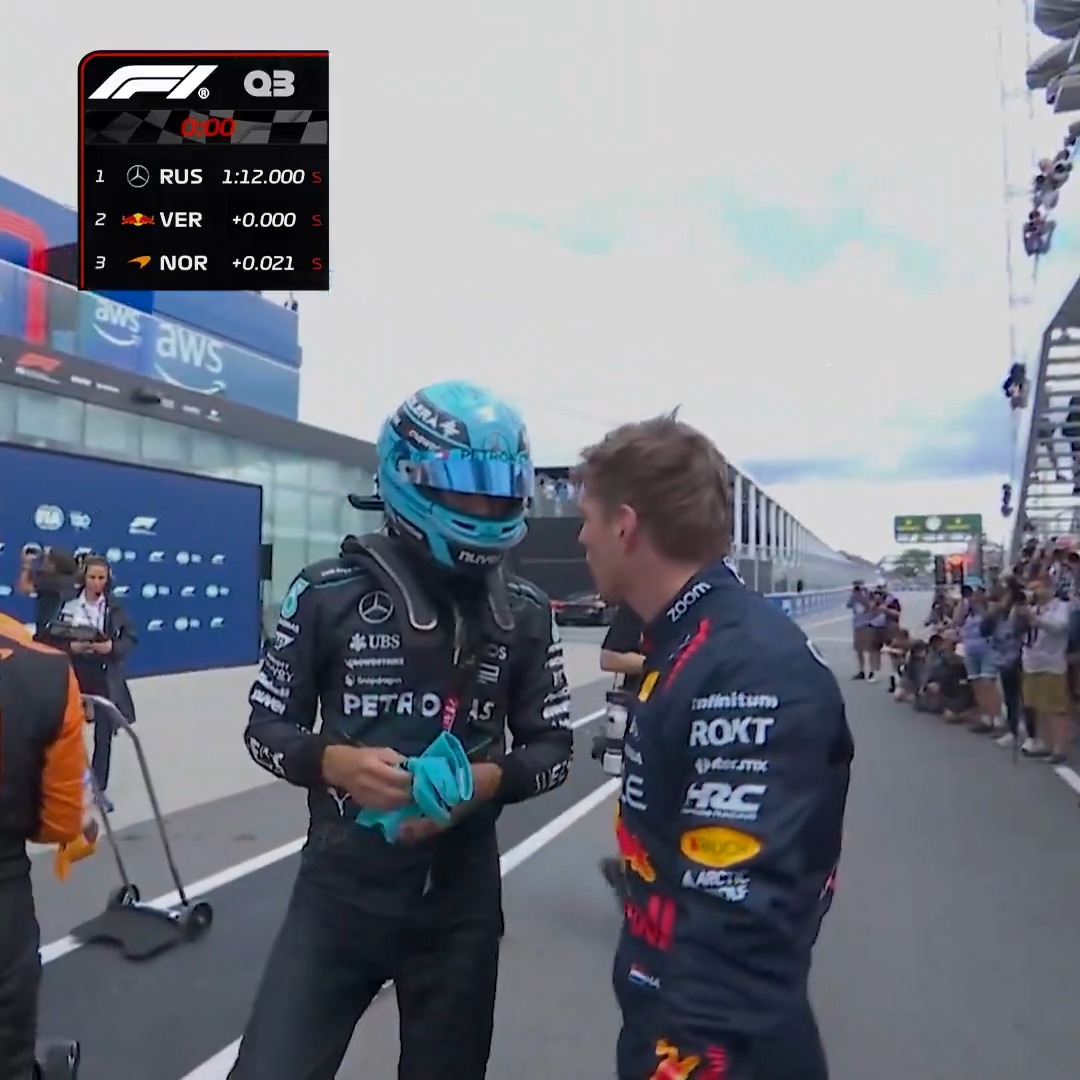 Throwback to Canada 2024, when George Russell and Max Verstappen set the EXACT SAME TIME in qualifying