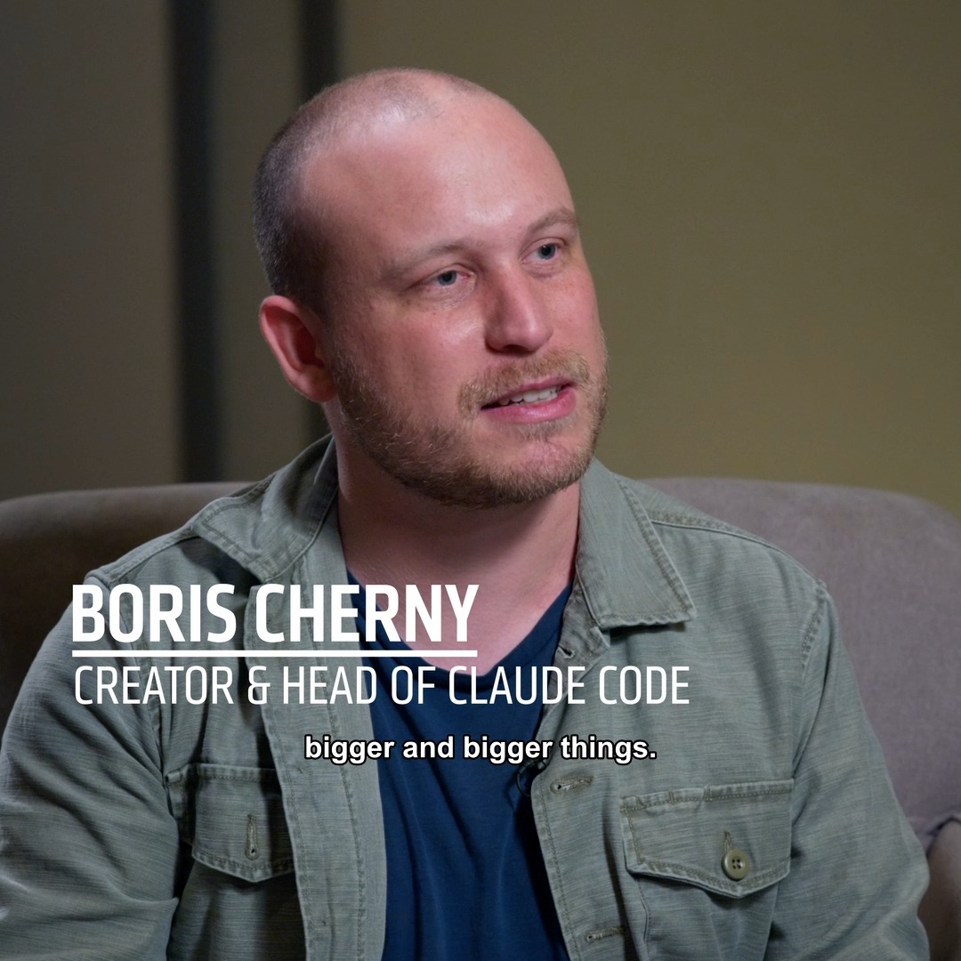 ICYMI: Borris Cherny (Boris Cherny), Head of Claude Code at Anthropic, joined Advanced Insights with AMD CTO Mark Papermaster to share his blueprint for the agentic era: curiosity, experimentation and the freedom to rethink how work gets done. Watch the full episode: