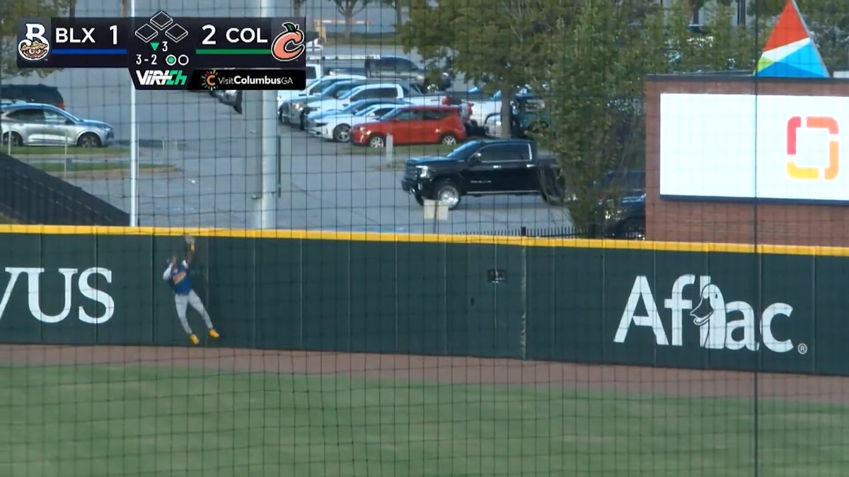 You may have seen home run robberies before ... But have you ever seen one pulled off like this? 🤯