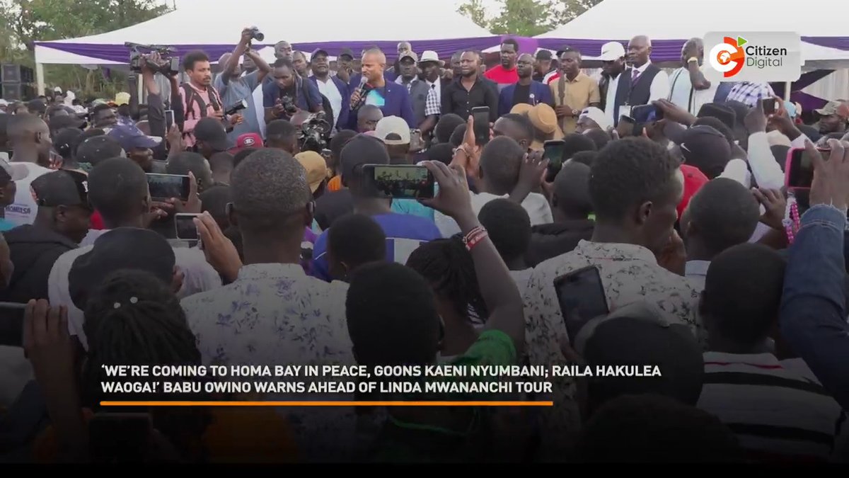 ‘We’re coming to Homa Bay in peace, goons kaeni nyumbani; Raila hakulea waoga!’ Babu Owino warns ahead of Linda Mwananchi tour