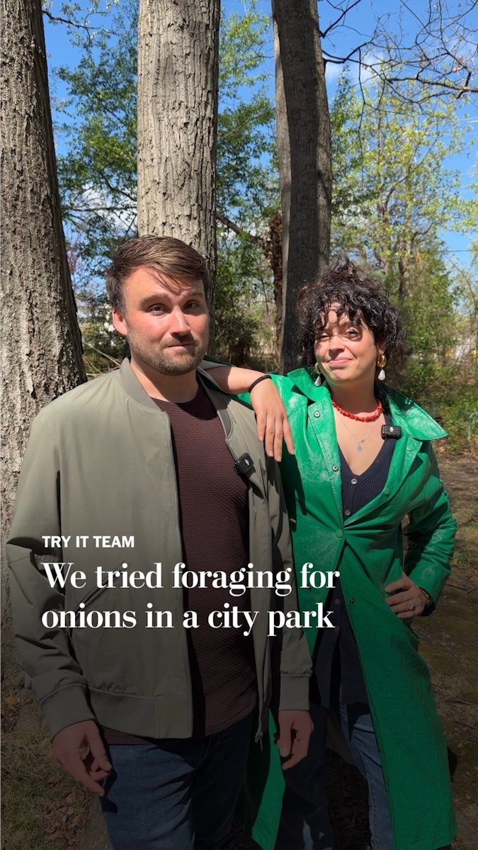 Can you forage your own food without leaving the city? The Post's Try It Team went in search of wild green onions to find out.