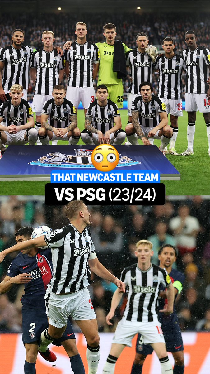 When Newcastle fielded THIS team vs PSG 🔥⏮️ How they've been taken apart since 😬👀