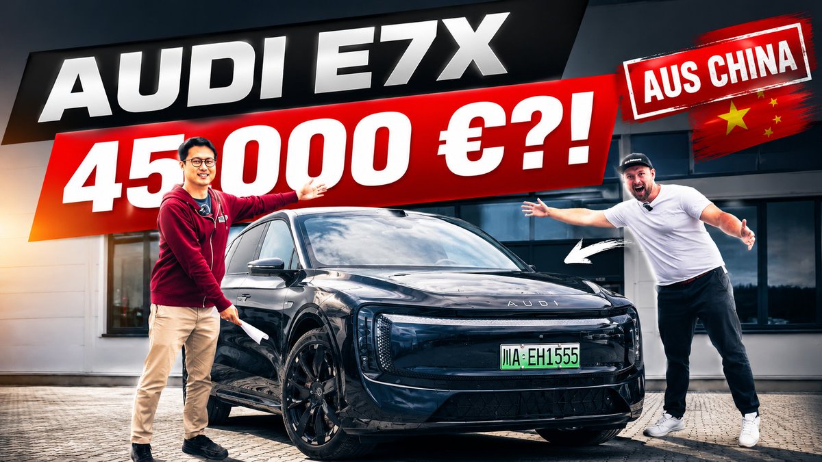 Dieser AUDI E7X kostet in China rund 45.000€! Liu hat ihn direkt aus China mitgebracht und ich habe mir das Auto komplett angeschaut. Innenraum, Verarbeitung, Technik, Audi + SAIC und auch die Frage: Wie funktionieren die chinesischen Förderungen eigentlich wirklich?
