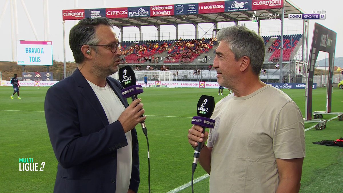 ⚽️ #Ligue2BKT 🗣 David Guion : « L’idée, c’est, d’ici la fin du mercato, de pouvoir renforcer cette équipe avec des garçons qui pourront encadrer ces jeunes, car c’est inévitable en Ligue 2. » #beINLIGUE2