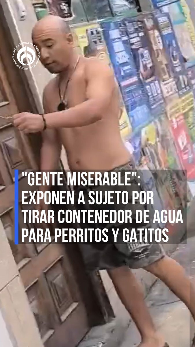 "Gente miserable": exponen a sujeto por tirar contenedor de agua para perritos y gatitos callejeros.🐱🐶☹️ #RFmx #Imperdible