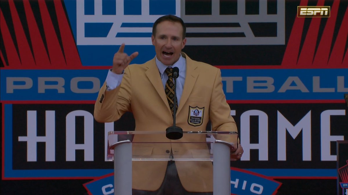 "New Orleans ... You trusted me with the soul of the city, and I would’ve died to protect that calling." 📺 Pro Football Hall of Fame Enshrinement on ESPN/NFLN