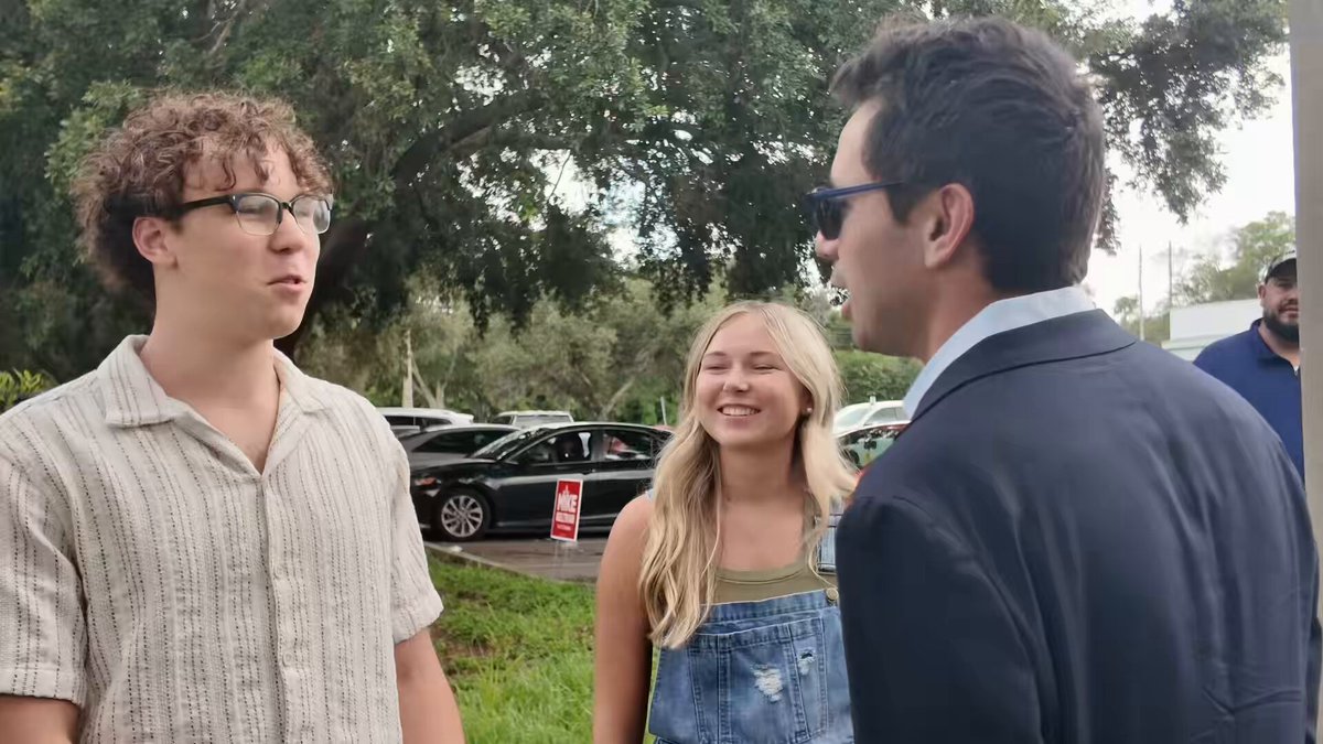 A lot of people say the youth won’t show up to vote, the youth will just come to my rallies. This young couple is two of thousands who have and will vote for me.