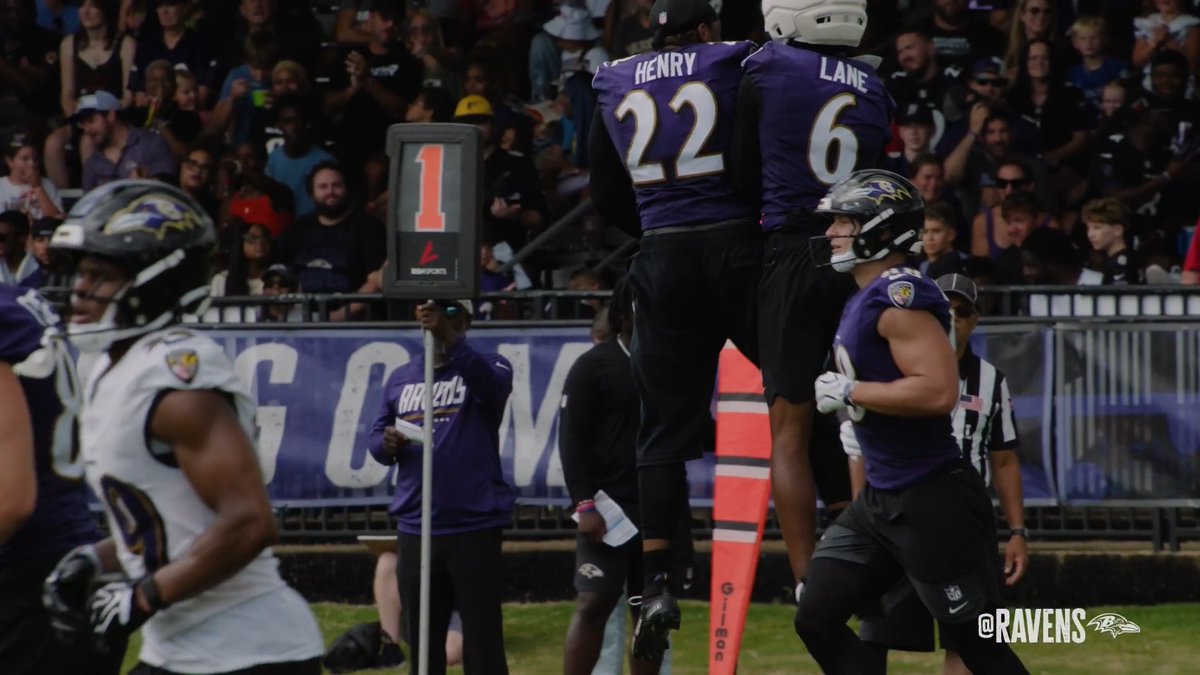 In 27 years of covering the Ravens, I’m not sure I’ve seen a rookie have a training camp quite like wide receiver Ja’Kobi Lane. Every day, Lane produces a highlight-making catch. And today, he has Derrick Henry leaping in the air in celebration.