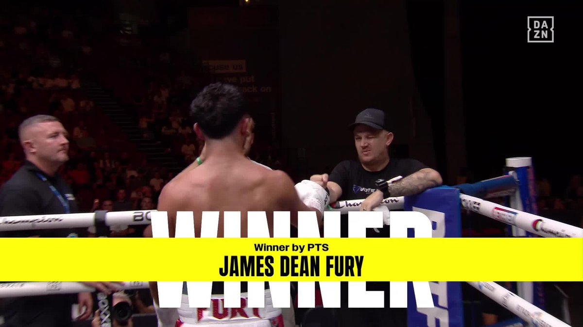 James Dean Fury gets his first win in pro boxing! 👏 #WilliamsonSimpson2 | Live NOW on DAZN ▪️