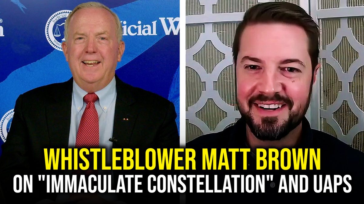 NEW EPISODE: Whistleblower Matt Brown on "Immaculate Constellation" and UAPs Matthew YouTube: Rumble: Spotify: Apple Podcasts: