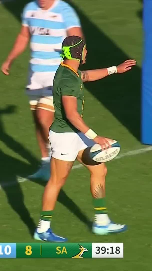 Backline moves 💫 Edwill van der Merwe finishes off brilliantly on the wing to level things heading into the break 👏 📺 Stream on DStv: | #SSRugby