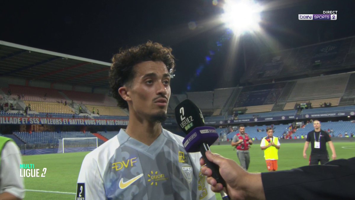 ⚽️ #Ligue2BKT 🗣 Adel Lembezat : « C’est un beau nul. Marquer de cette façon dans les dernières minutes, c’est toujours un très bon point. » #beINLIGUE2
