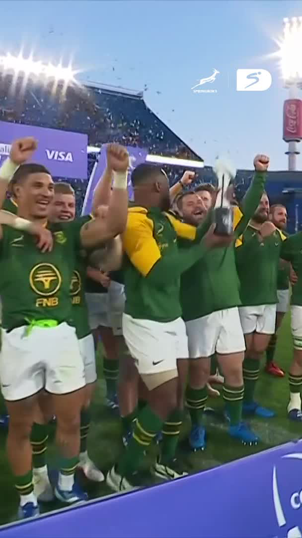 The Springboks' trophy cabinet gets yet another addition 🏆🎆 #SSRugby