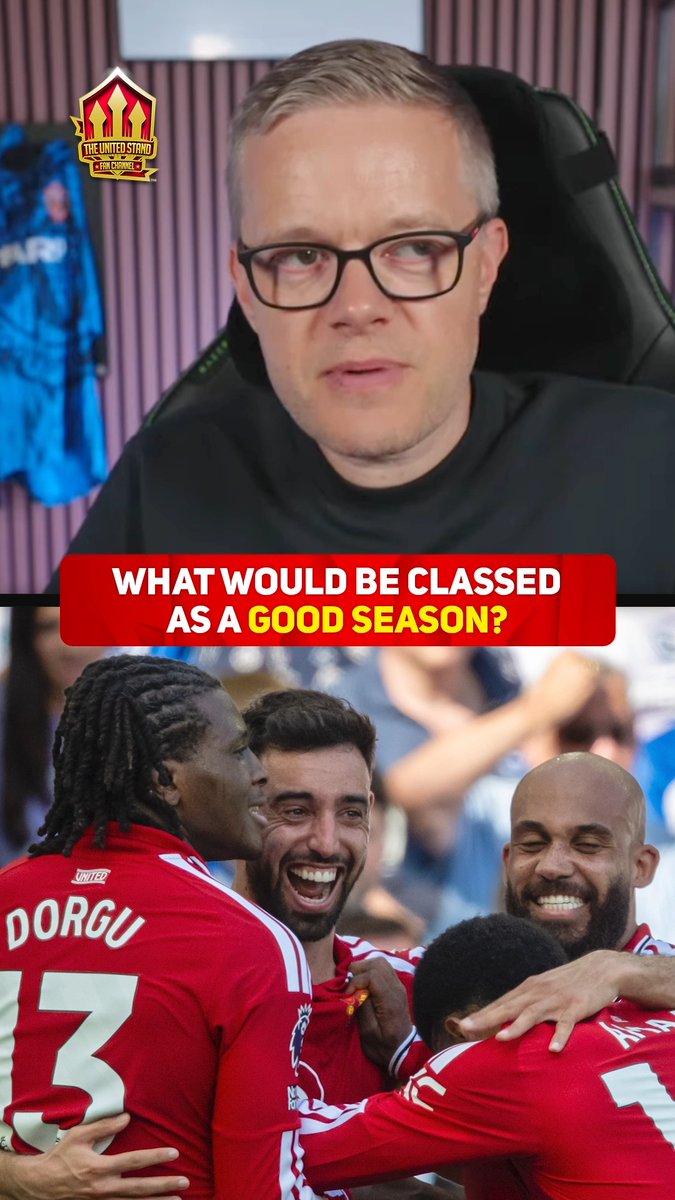 ๐ฅ Play good football ๐ฅ Third place ๐ Champions League quarters ๐ A domestic cup Do you agree with Mark Goldbridge on what should be seen as a GOOD season for United? ๐ #mufc