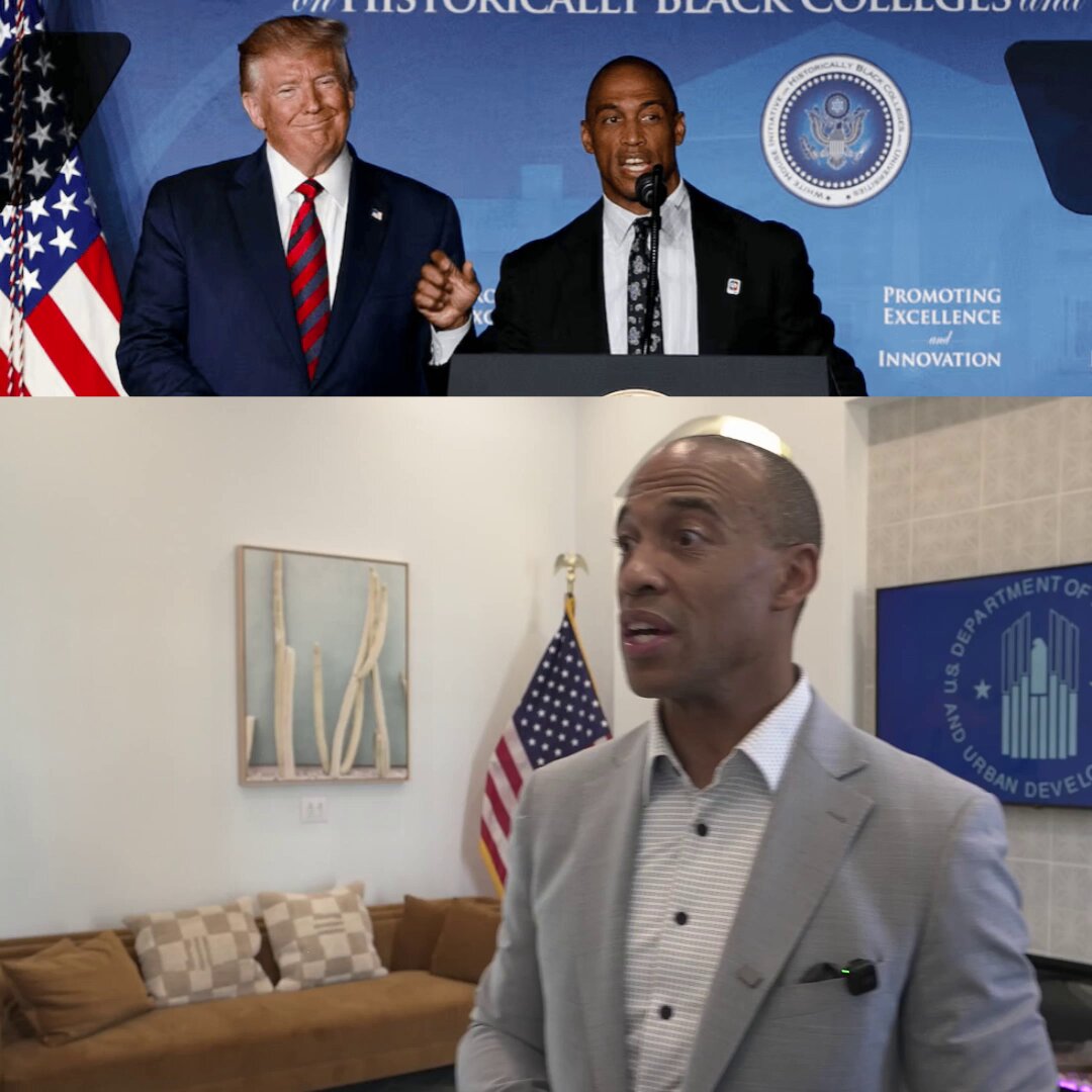 🔥 AWESOME! Reporter tries smearing DOGE efforts at HUD, and Sec. Scott Turner takes NO BS He's purging illegals from public housing! Q: How does HUD keep up its commitments with all the cuts?! TURNER: Cuts like WHAT. Q: Uhh...how do existing commitments thrive and prosper with all the cuts being made? TURNER: That's HEARSAY. We have an $83B budget. Is that a big budget to you? Q: You guys work with DOGE? TURNER: Stewardship is the issue. Not the amount of money. My job is to steward. HUD has not missed ONE BEAT. Matter of fact, we've been MORE efficient and accomplished more with what we have. Great pick from President Trump! 🇺🇸 Scott Turner is dedicated to slashing fraud and only serving American CITIZENS.