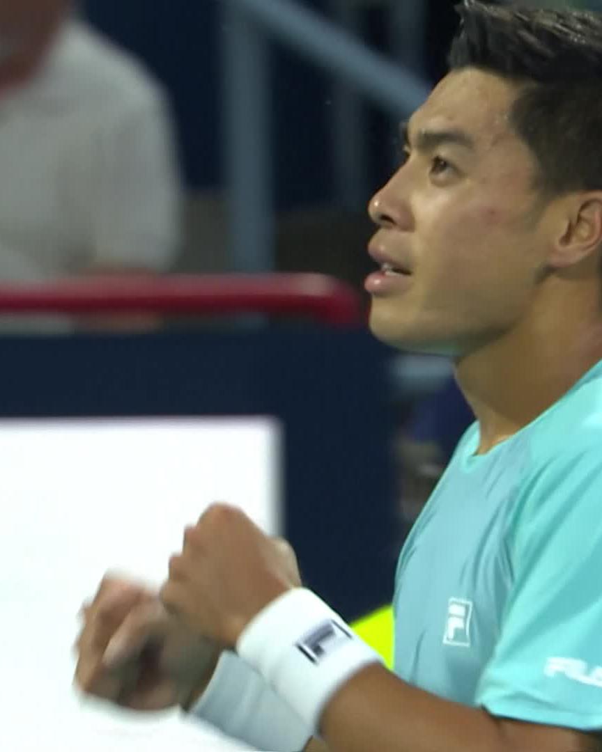 Biggest quarter-final of his career ✍️ Nakashima sees out Rinderknech after a lenghty delay, for a first Masters 1000 QF! #NBO26