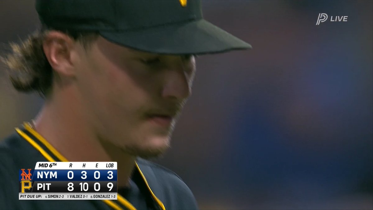With Bubba Chandler dominating tonight. We’ve honestly reached a point in which Paul Skenes is the starting pitcher I feel the worst about. Which is insane.