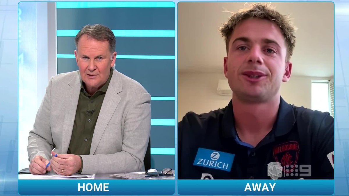 "He's one of the boys. He's got the best interests at heart for everyone." Harry Sharp on why Steven King is having such an impact at Melbourne. #9AFLSFS | Watch on 9 &amp; 9Now 🖥️
