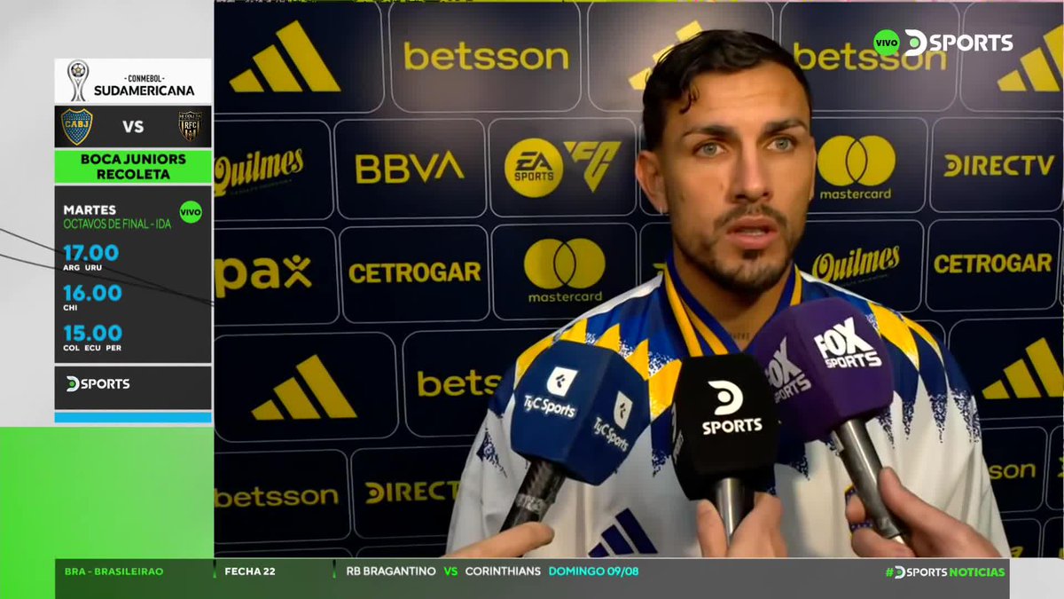 🗣️LEANDRO PAREDES: "Venimos de 3 partidos muy buenos, más allá del resultado de hoy y NOB, venimos de menor a mayor, el resultado no es lo que queríamos, el resto estamos contentos".
