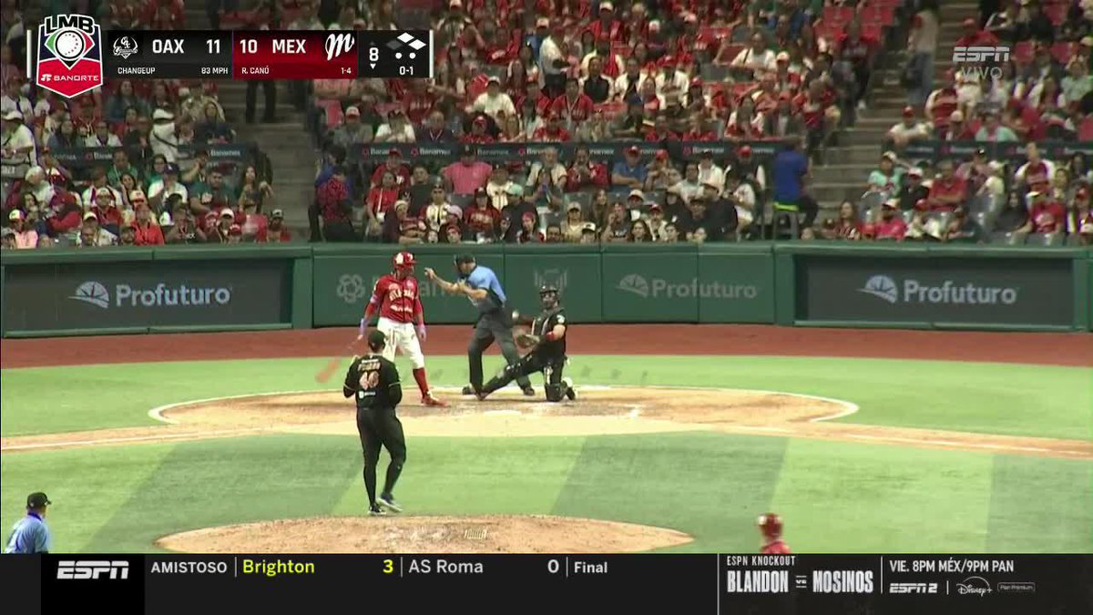 ¡LA DIABLURA DE CANO! Los Diablos Rojos del México vinieron de atrás y con CUADRANGULAR de Robinsón Canó se llevan el primero ante Oaxaca, ⚾🔥 Disfruta de los playoffs de la LMB por ESPN y #DisneyPlus