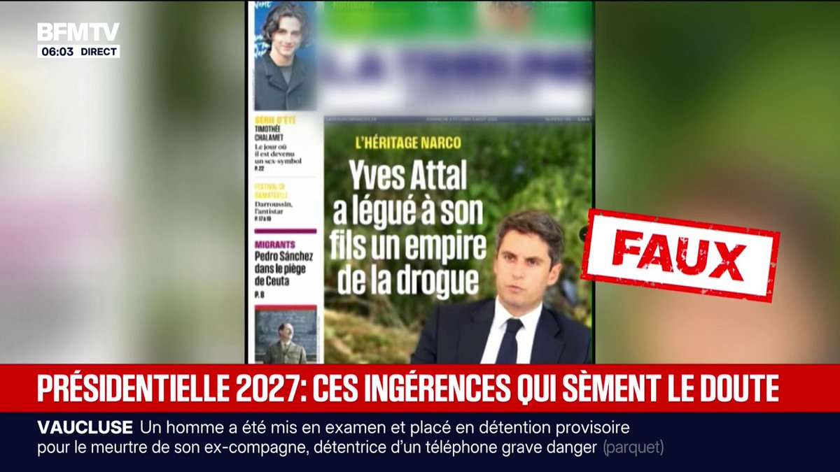 Gabriel Attal, Édouard Philippe, Raphaël Glucksmann... Ces ingérences qui sèment le doute à l'approche de la présidentielle