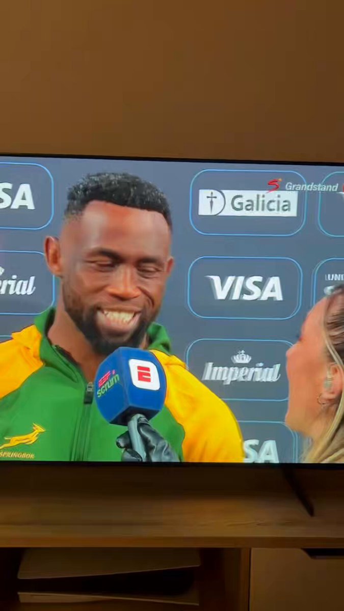 CHAMPIONS! My favourite moment of the whole year! How much do we love this man? ❤️🇿🇦🏆 #ARGvRSA