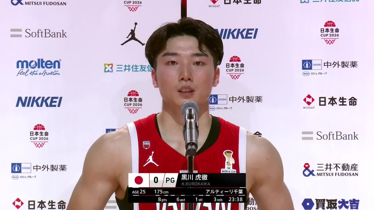 「九州の方に勇気を届けられるのが僕たちの仕事」 #AkatsukiJapan デビューとなった黒川虎徹。 地元・九州に向けて語った熱い想い。 黒川 虎徹 #日本生命カップ2026 #日本一丸