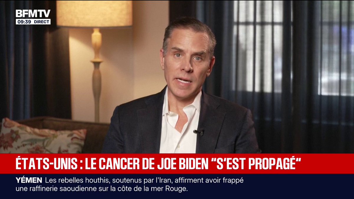 Le cancer de Joe Biden "s'est propagé", annonce son fils Hunter Biden