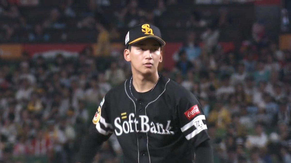 打てるボールは1球もなし‼‼ 3年目21歳 #前田悠伍 驚異のコントロール👀 これには #ネビン も脱帽の表情😑 #sbhawks #ベースボールLIVE で配信中[初月無料]