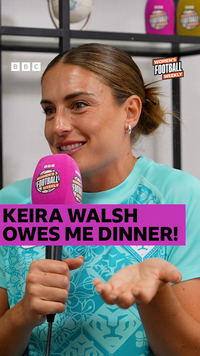 Cancelling on Alexia Putellas?! Keira Walsh, dinner's on you next time 😅😂 #BBCFootball #WSL #LCL #CFCW