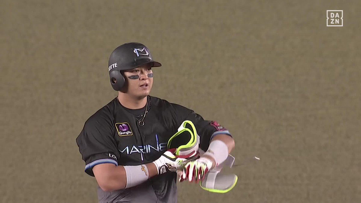 頼りになる 逆方向へ伸びていく 佐藤都志也 2点タイムリー2ベース ※八木彬が9勝目の権利を保持中 ⚾️ロッテ×オリックス #chibalotte #だったらDAZN