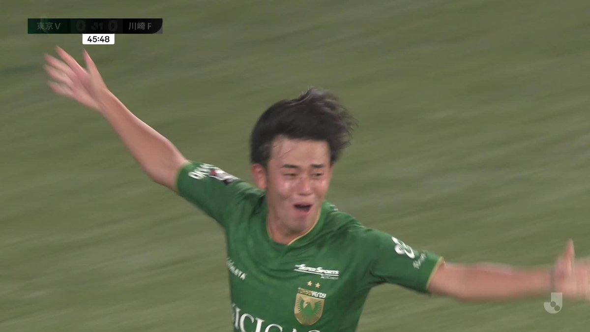 最後に詰めたのは新加入の溝口!✨ 泥臭くゴールを奪いきる⚽️👟 🎦 ゴール動画 🏆 明治安田J1リーグ 🆚 東京Vvs川崎F 🔢 1-0 ⌚️ 46分 ⚽️ 溝口 修平(東京V) #Jリーグ