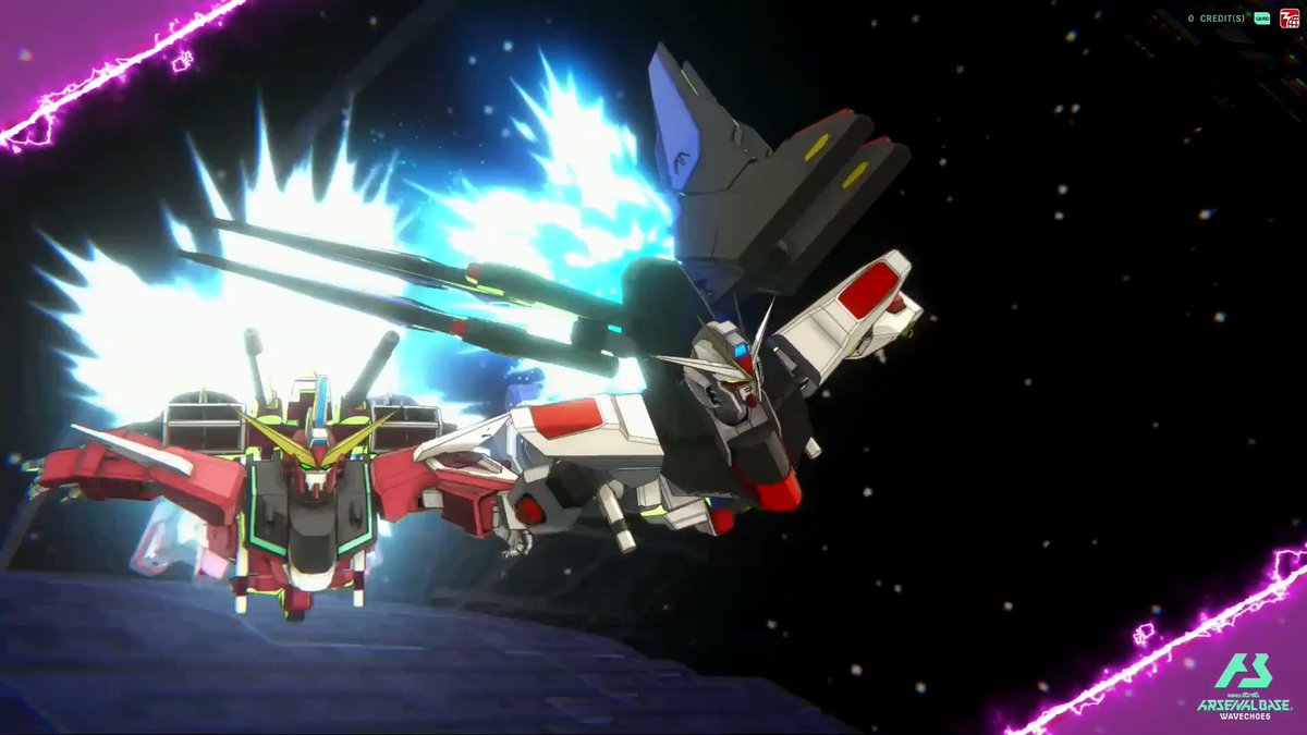 【新規参戦MS・PL】 #アーセナルベース WAVECHOES SEASON:04に『機動戦士ガンダムSEED DESTINY』より「インフィニットジャスティスガンダム(ラクス搭乗)」「ラクス・クライン」が参戦！ ◤WAVECHOES SEASON:04 8月20日(木)稼働 ◢