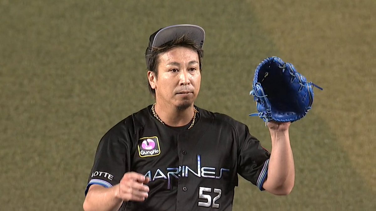 ピリリリ⚡️→割れんばかりの大歓声📣📣📣 9回を締めた #益田直也⚾ 次の目標は謙虚に800試合登板👍 #chibalotte #ベースボールLIVE で配信中[初月無料]