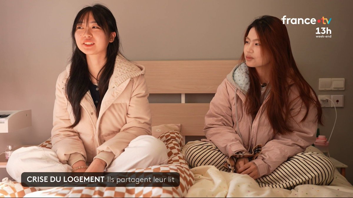🛌🇨🇳 Recherche colocataire pour un studio de 10m. En Chine, l'explosion du prix des loyers dans les grandes villes contraint les jeunes travailleurs et les étudiants à partager des espaces de plus en plus petits... jusqu'à louer son propre lit. #JT13H